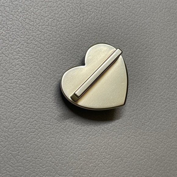 Authentic Chanel heart shape black charm - Picture 2 of 6